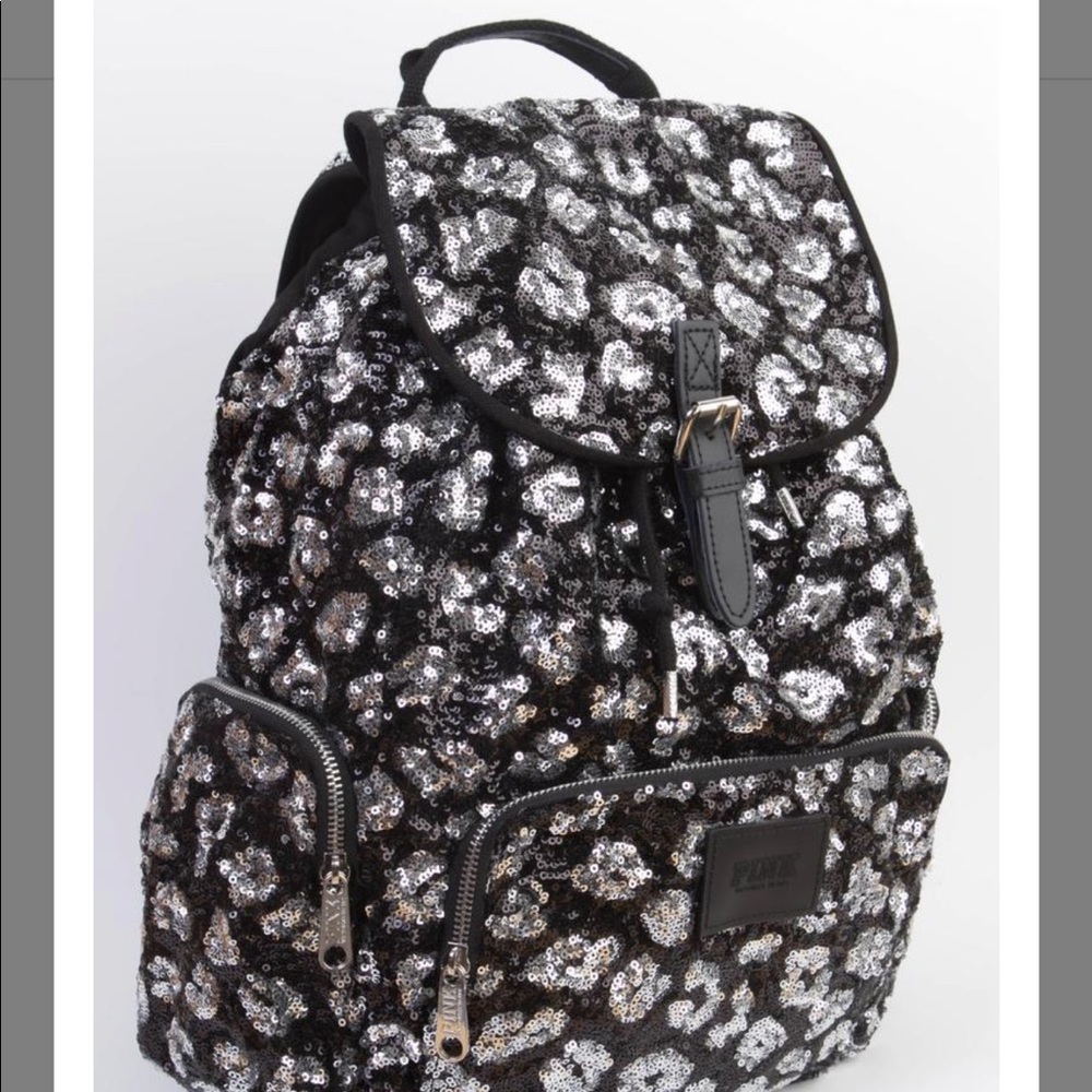 ▪️SOLD▪️PINK Victoria Secret Cheetah Backpack